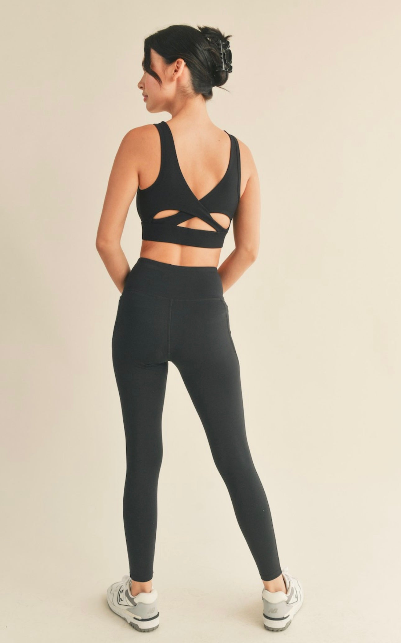 Under Control Bra + Legging Set- Black