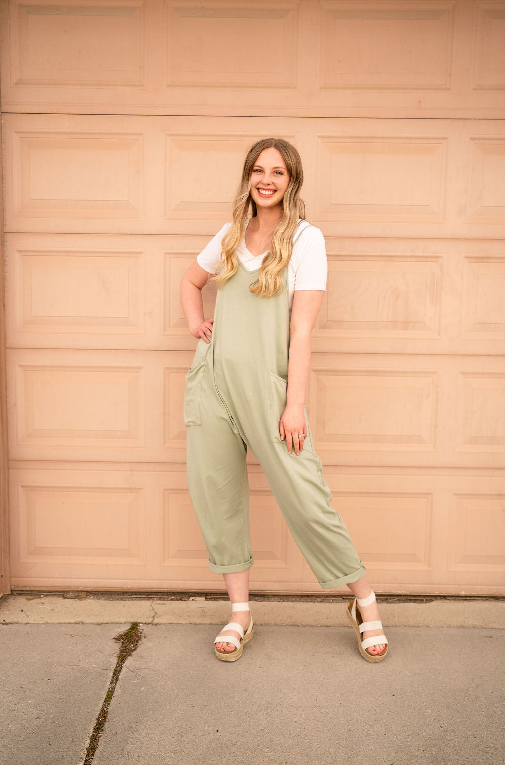 Skylar Jumpsuit- Sage