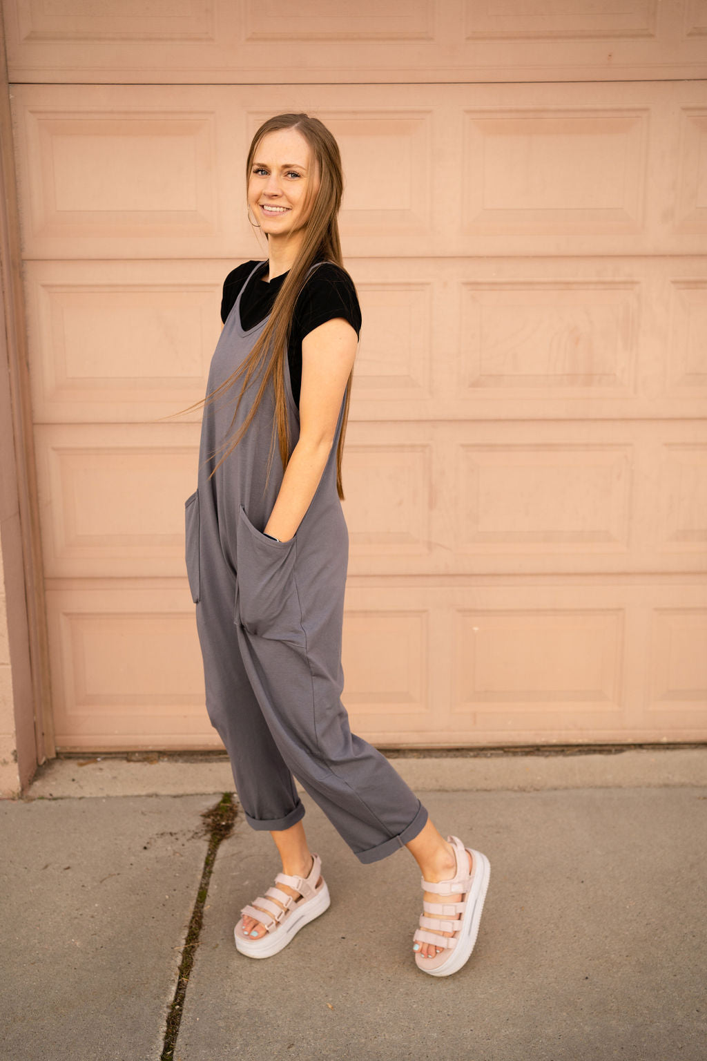 Skylar Jumpsuit- Gray