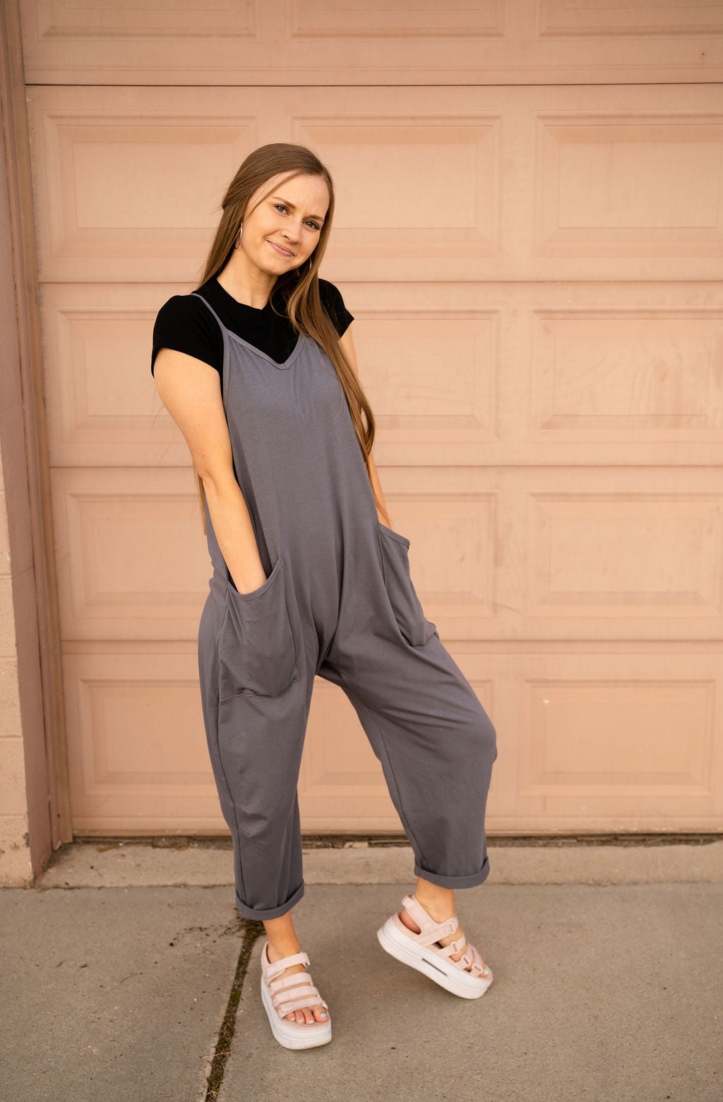 Skylar Jumpsuit- Gray