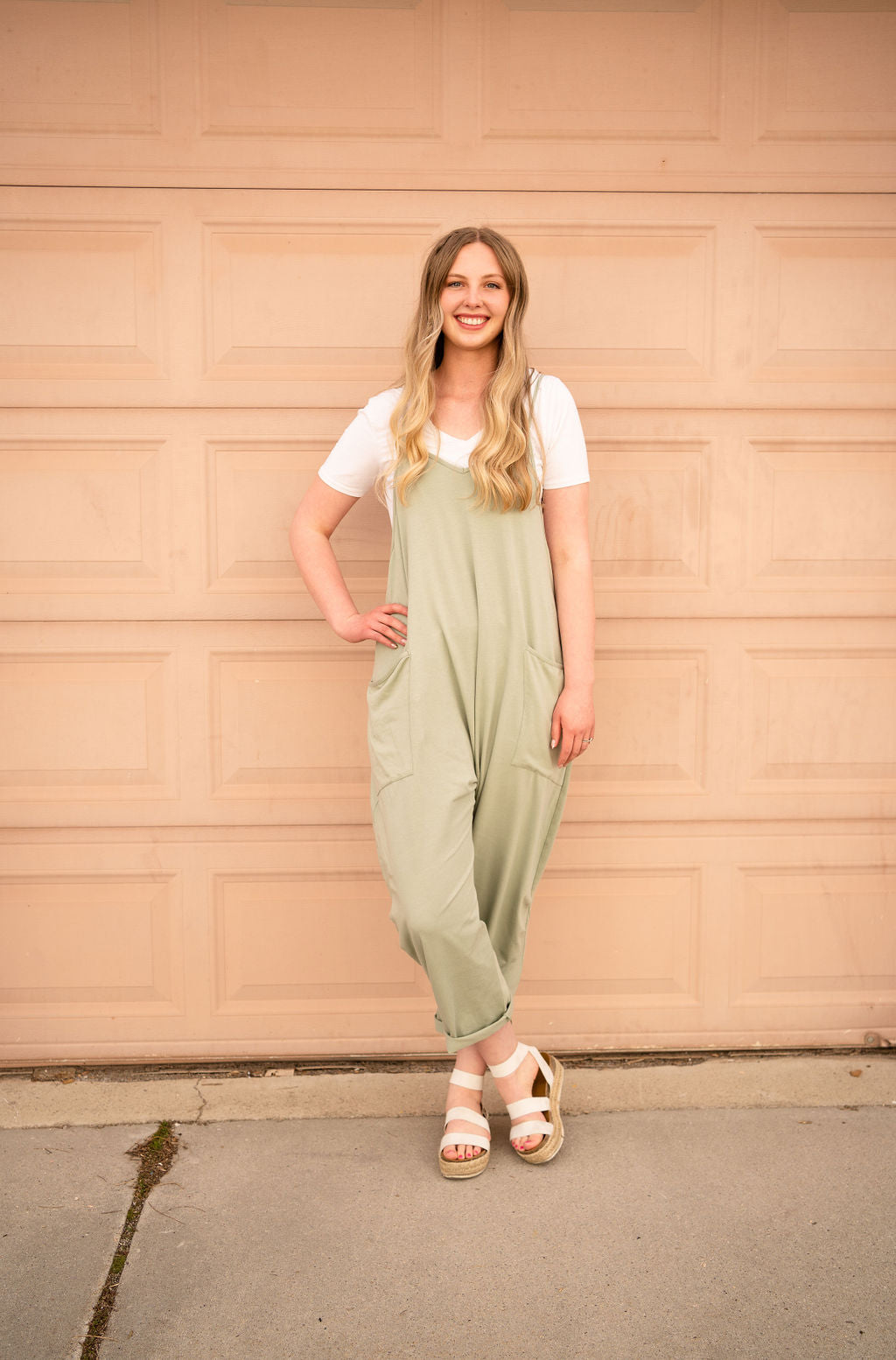 Skylar Jumpsuit- Sage