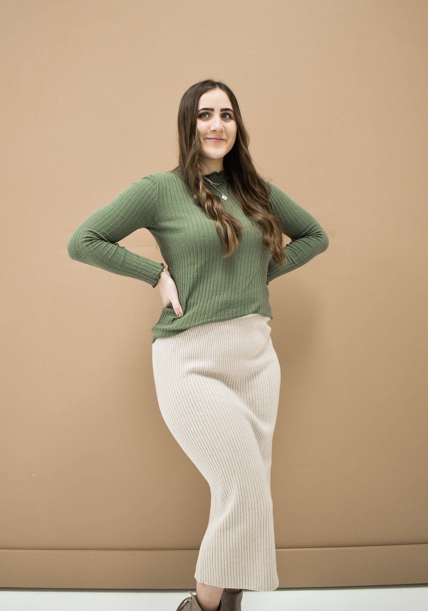 Gracie Skirt- Oatmeal